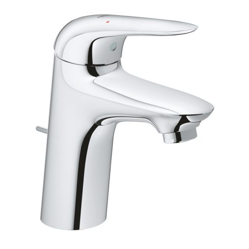 GROHE Eurostyle egykaros mosdó 1/2″ S-es méret, húzórudas leeresztővel, teli fogantyús