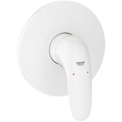   GROHE Eurostyle egykaros 1 funkciós falsík mögötti zuhany vezérlő, teli foganytús, fehér (SMARTBOX - 35 600 000-hoz)