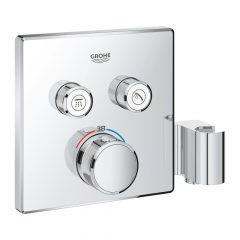   GROHE Grohtherm SmartControl Termosztát falsík mögötti telepítéshez, 2 fogyasztóra és beépített zuhanytartóval