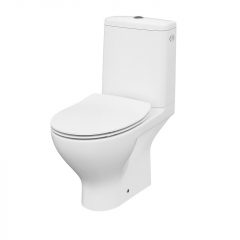   CERSANIT MODUO PEREM NÉLKÜLI, MONO WC, (HÁTSÓ KIFOLYÁS, OLDALSÓ BEKÖTÉS, SEMI BACK-TO-WALL KIVITEL) + VÉKONYÍTOTT, LECSAPÓDÁSGÁTLÓS, DUROPLAST, KÖNNYEN LEVEHETŐ ÜLŐKE