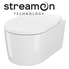   CERSANIT INVERTO FALI WC "STREAM ON" ÖBLÍTÉSI TECHONÓGIÁVAL (REJTETT RÖGZÍTÉSSEL) - ÜLŐKE NÉLKÜL